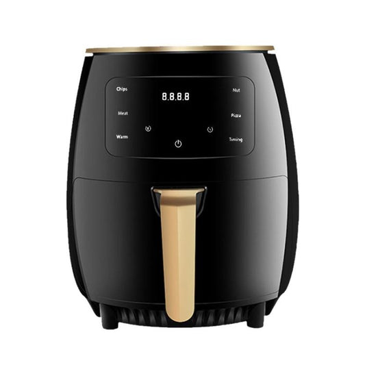 6L 1400W Air Fryer Household Large Capacity French Fry Maker Multifunctional Electric Fryer, Color: Black US Plug by bashfashion