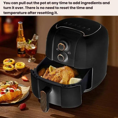 10L Large Capacity Air Fryer Multifunctional Electric Fryer French Fry Maker, EU Plug, Style: Touch-control Visible by bashfashion