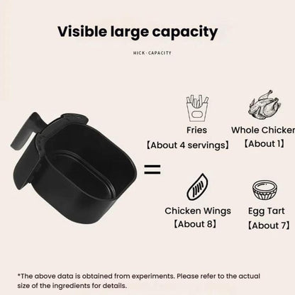 10L Large Capacity Air Fryer Multifunctional Electric Fryer French Fry Maker, EU Plug, Style: Touch-control Visible by bashfashion