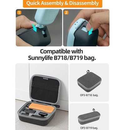 For DJI Osmo Pocket 3 Sunnylife OP3-K990 Protective Cover Body Filter Storage Top Cover Protective Case(Yellow) by Sunnylife