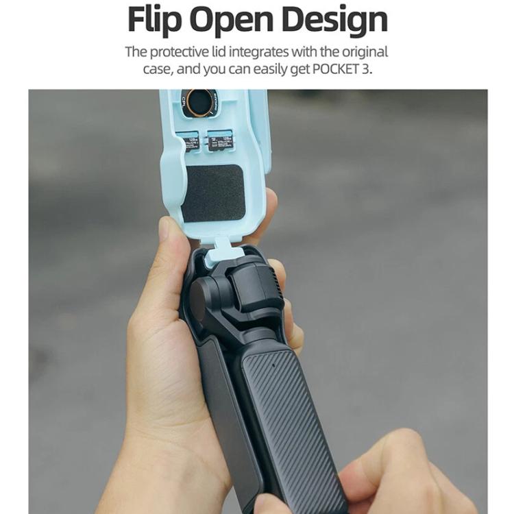 For DJI Osmo Pocket 3 Sunnylife OP3-K990 Protective Cover Body Filter Storage Top Cover Protective Case(Blue) by Sunnylife