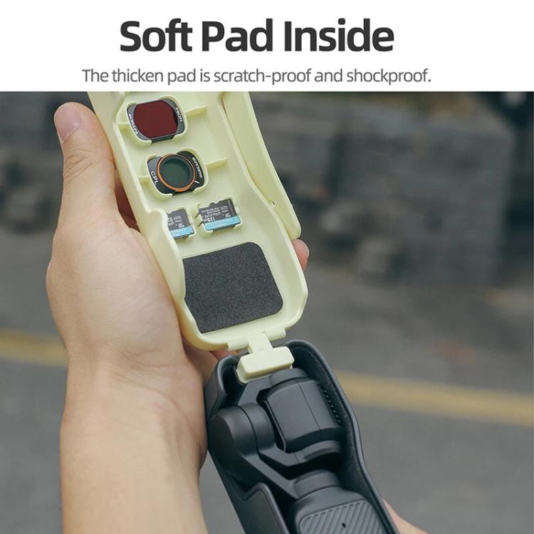 For DJI Osmo Pocket 3 Sunnylife OP3-K990 Protective Cover Body Filter Storage Top Cover Protective Case(Yellow) by Sunnylife