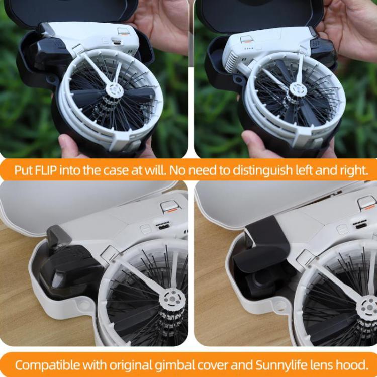 For DJI Flip Sunnylife FP-SN953 Storage Box Shockproof Crossbody Bag(Black) by Sunnylife