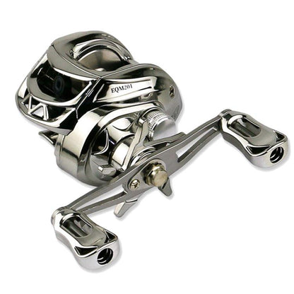 YUMOSH EQM201 Left Hand Baitcasting Fishing Reel 6.3:1 Gear Ratio with Magnetic Brake System, 12-Setting Adjustable by YUMOSH