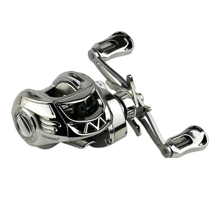 YUMOSH EQM201 Left Hand Baitcasting Fishing Reel 6.3:1 Gear Ratio with Magnetic Brake System, 12-Setting Adjustable by YUMOSH