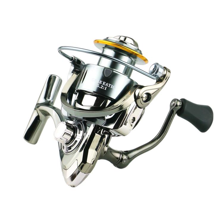 YUMOSHI SJ3000 Seamless Saltwater Spinning Fishing Reel Full Metal Spool 5.2:1 Gear Ratio by YUMOSHI
