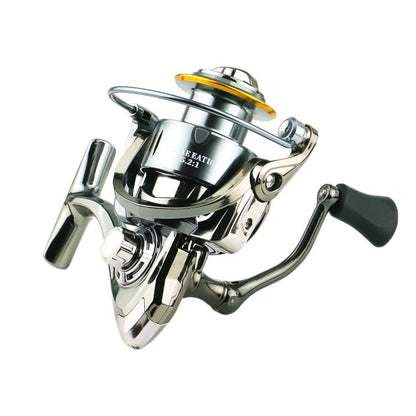 YUMOSHI SJ7000 Seamless Saltwater Spinning Fishing Reel Full Metal Spool 5.2:1 Gear Ratio by YUMOSHI