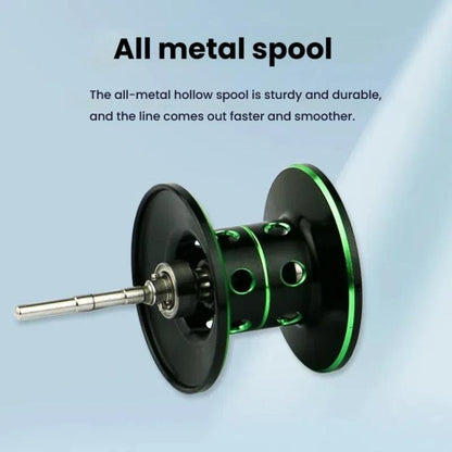 YUMOSH EQC200 Right Hand Baitcasting Fishing Reel 6.3:1 Gear Ratio With Magnetic Brake System, 12-Setting Adjustable by YUMOSH