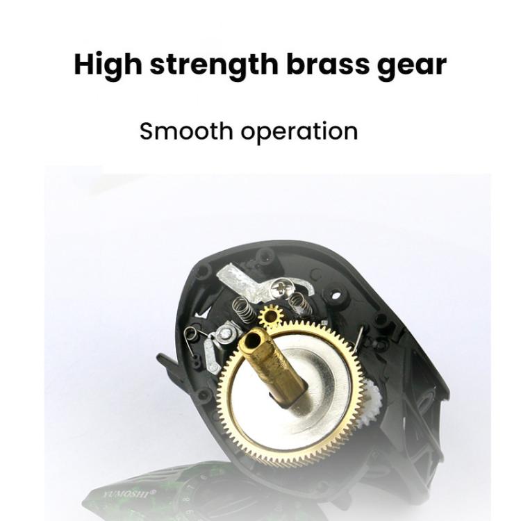 YUMOSH EQC200 Right Hand Baitcasting Fishing Reel 6.3:1 Gear Ratio With Magnetic Brake System, 12-Setting Adjustable by YUMOSH