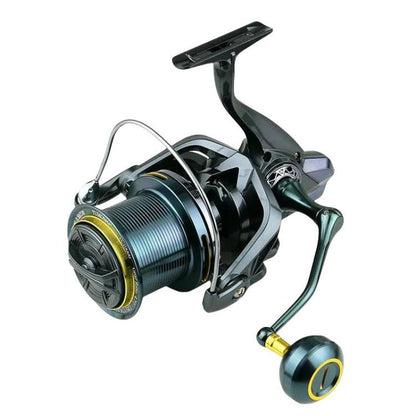 YUMOSHI TC9000 Guide Rod Structure All-Metal Spinning Reel Zero Backlash 4.7:1 Gear Ratio, Screw-In Handle for Surf Casting & Anchoring by YUMOSHI