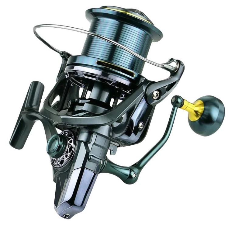 YUMOSHI TC10000 Guide Rod Structure All-Metal Spinning Reel Zero Backlash 4.7:1 Gear Ratio, Screw-In Handle for Surf Casting & Anchoring by YUMOSHI