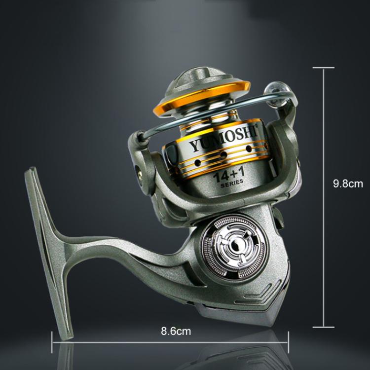 YUMOSHI BZ800 Zero-Gap Mini Spinning Reel for Rock/Ice/Raft/Lure Fishing, 5.2:1 Gear Ratio by YUMOSHI