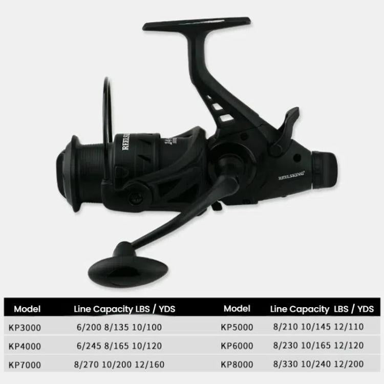 YUMOSHI KP3000 Dual Brake Fishing Reel Metal Shallow Spool & Zero-Gap Design for Long Casting by YUMOSHI