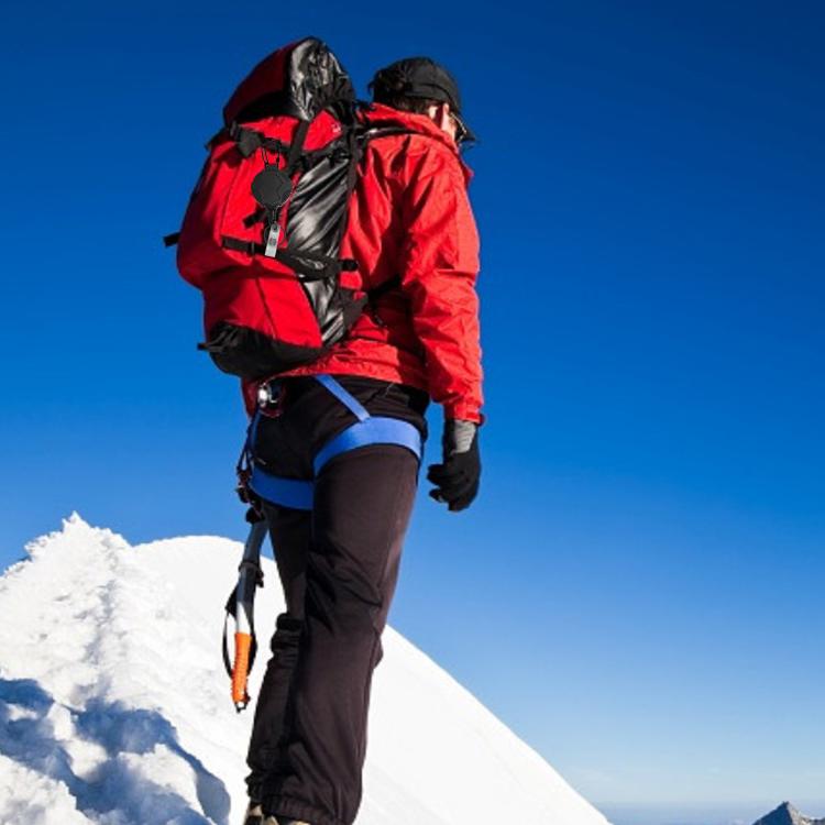 Hangable Climbing Buckle Retractable Anti-Loss Outdoor Climbing Pull Buckle(Black) by bashfashion