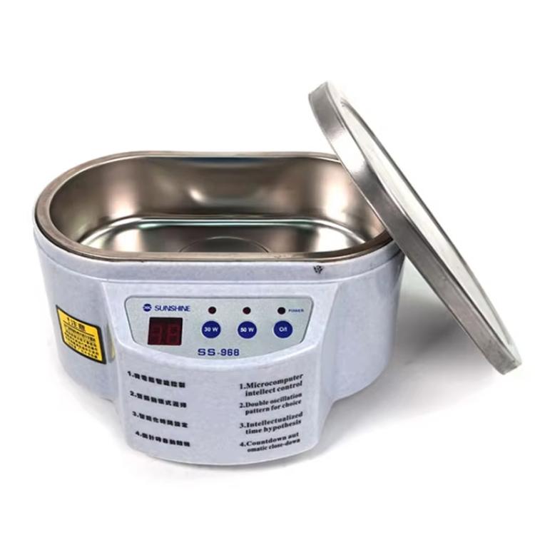 SUNSHINE 968 Mini Jewellery Glasses Cleaner Ultrasonic Cleaner EU Plug by SUNSHINE