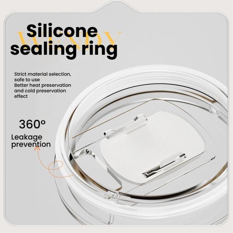 Kacheeg 430ml 304 Stainless Steel Vacuum Insulated Tumbler with Lid & Straw(White) by Kacheeg