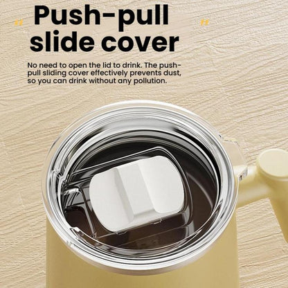 Kacheeg 430ml 304 Stainless Steel Vacuum Insulated Tumbler with Lid & Straw(White) by Kacheeg