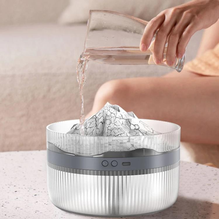 2L Volcanic Essential Oil Diffuser Humidifier Large Capacity Aromatherapy Mist Diffuser Top-Fill Water Tank(White) by bashfashion
