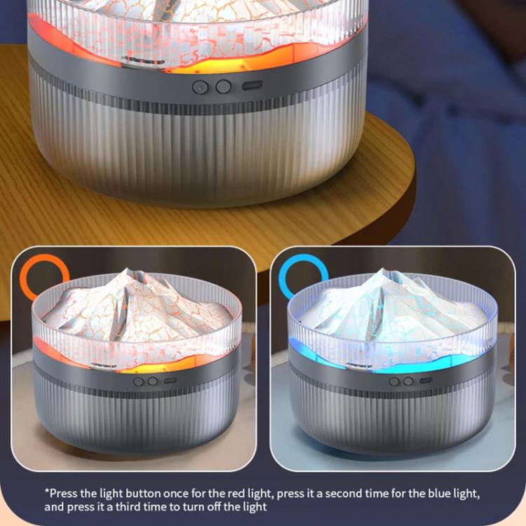 2L Volcanic Essential Oil Diffuser Humidifier Large Capacity Aromatherapy Mist Diffuser Top-Fill Water Tank(White) by bashfashion