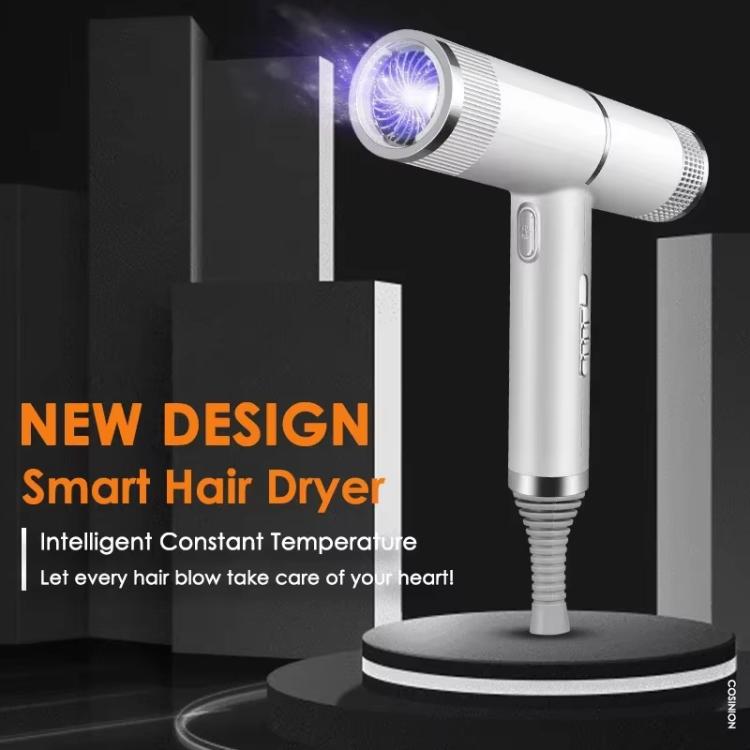 T-Shaped Hair Dryer with Smart Inverter Technology High-Power Blow Dryer for Home & Salon Use US Plug(Black) by bashfashion