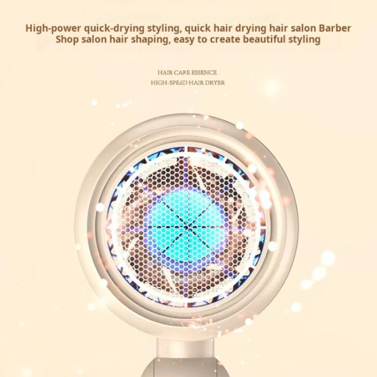 800-1200W High-Speed Hair Dryer with Blue Light Care Foldable & Portable for Travel EU Plug(Pink) by bashfashion