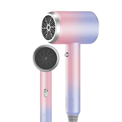 High-Speed Hair Dryer Salon & Home Blow Dryer with Blue Light Ionic Technology EU Plug(Gradient Pink) by bashfashion