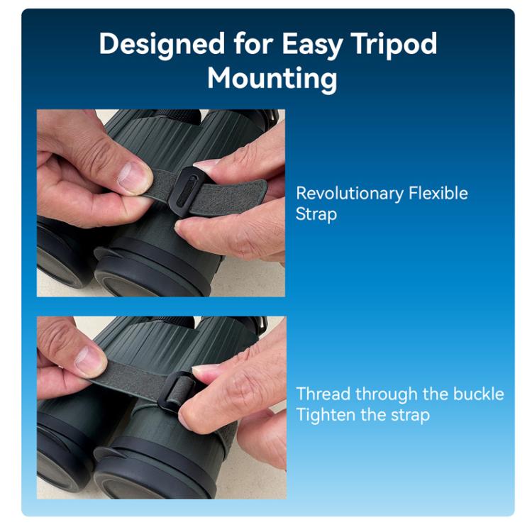 APEXEL BinoClamp Pro Quick-Release Binocular Mount Kit 360-degree Swivel Aluminum Binocular Holder by APEXEL