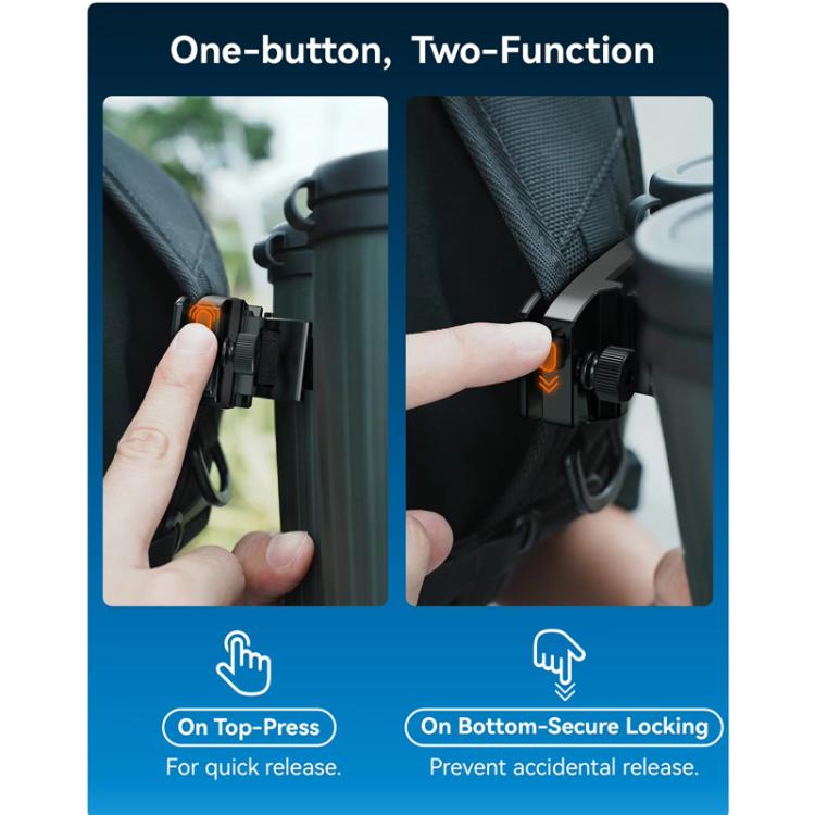 APEXEL BinoClamp Pro Quick-Release Binocular Mount Kit 360-degree Swivel Aluminum Binocular Holder by APEXEL