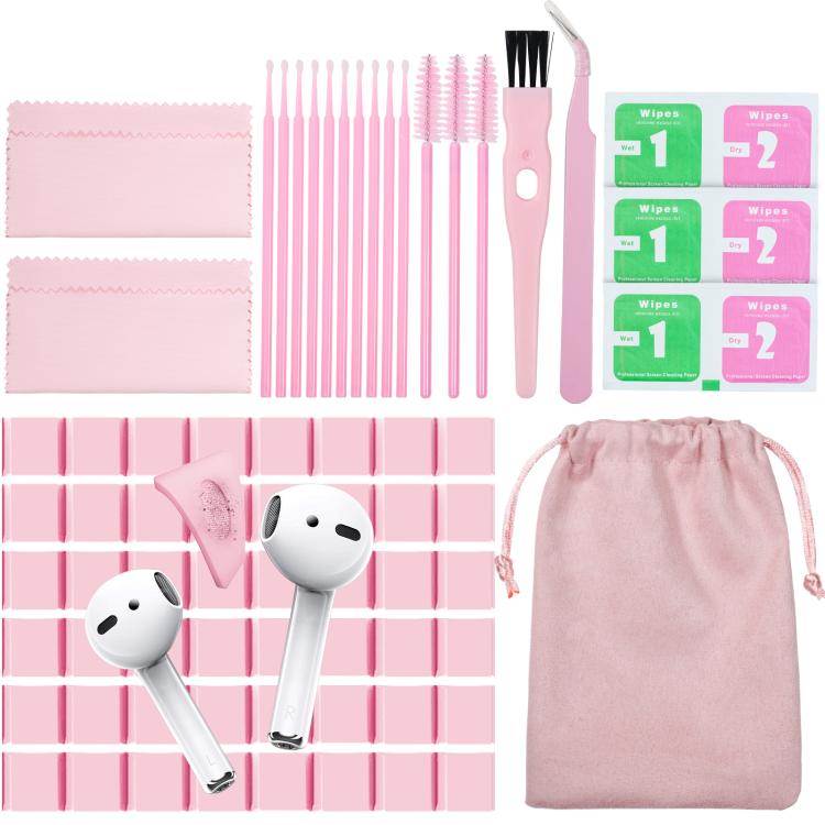 AhaStyle PT178 Earphone Cleaning Kit Keyboard Tablet Electronic Cleaning Tools(Pink) by AhaStyle