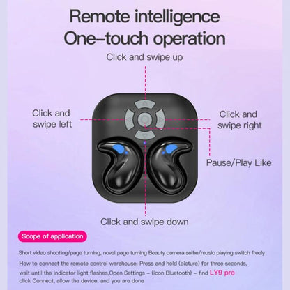 Bluetooth Sleep Earphones Video Like Remote Control E-book Page Turner(Skin Color) by bashfashion