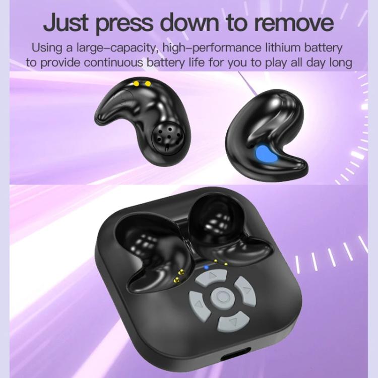 Bluetooth Sleep Earphones Video Like Remote Control E-book Page Turner(Skin Color) by bashfashion