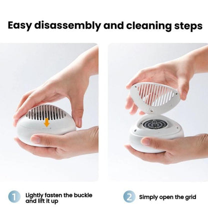 Portable Sterilization Pesticide Residue Removal Fruit Vegetable Cleaning Machine, Size: English(White) by bashfashion