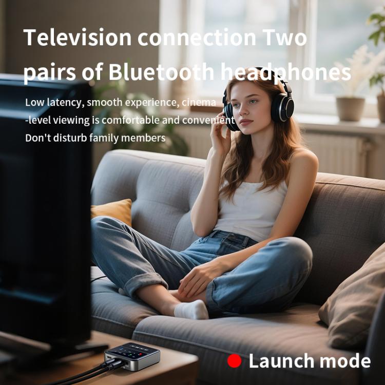 2-in-1 Bluetooth 5.4 Audio Transceiver HiFi Transmitter/Receiver, HD Calls, RCA/3.5mm AUX for Car/Home Stereo by bashfashion