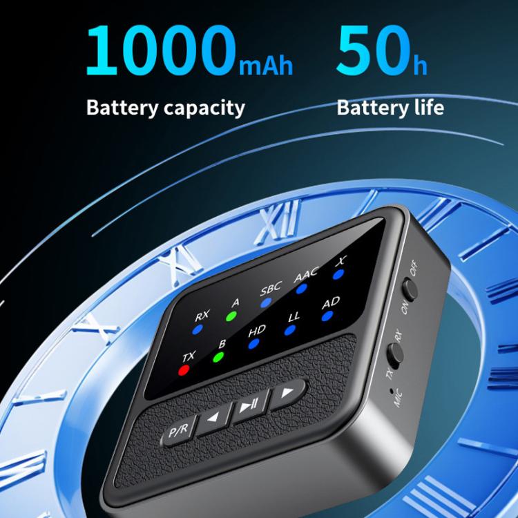 2-in-1 Bluetooth 5.4 Audio Transceiver HiFi Transmitter/Receiver, HD Calls, RCA/3.5mm AUX for Car/Home Stereo by bashfashion