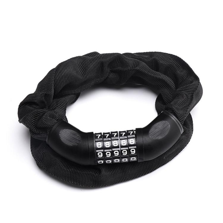 105cm Bicycle Chain Lock 5 Digit Combination Lock(Black) by bashfashion