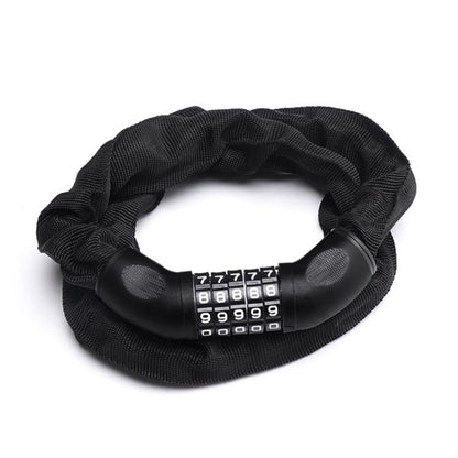105cm Bicycle Chain Lock 5 Digit Combination Lock(Black) by bashfashion