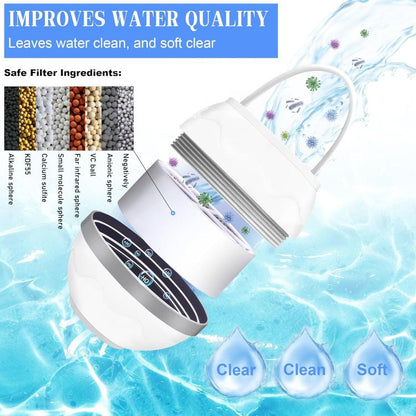 Universal Bathtub Faucet Water Filter No Drill Hang-On Bath Shower Purifier,(White) by bashfashion