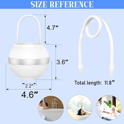 Universal Bathtub Faucet Water Filter No Drill Hang-On Bath Shower Purifier,(White) by bashfashion