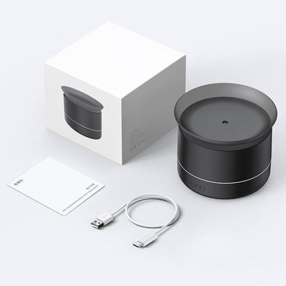 200ml Sea of Clouds Aroma Diffuser Essential Oil Humidifier with 7-Color Mood Lights USB-Powered, Color: Lava Black by bashfashion