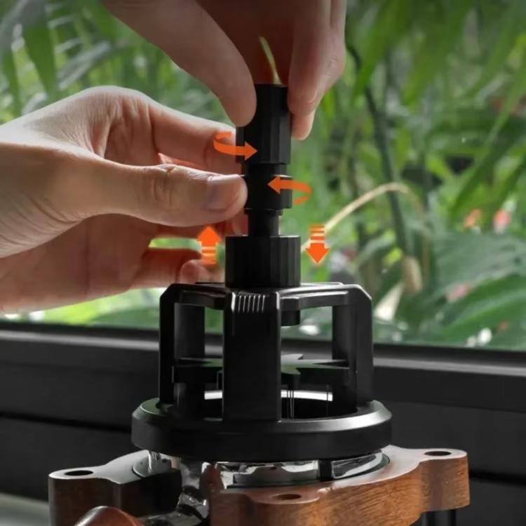 53mm Rotating Magnetic WDT Tool for Espresso Adjustable Height Coffee Needle Distributor Coffee Grounds Fluffing Tool by bashfashion