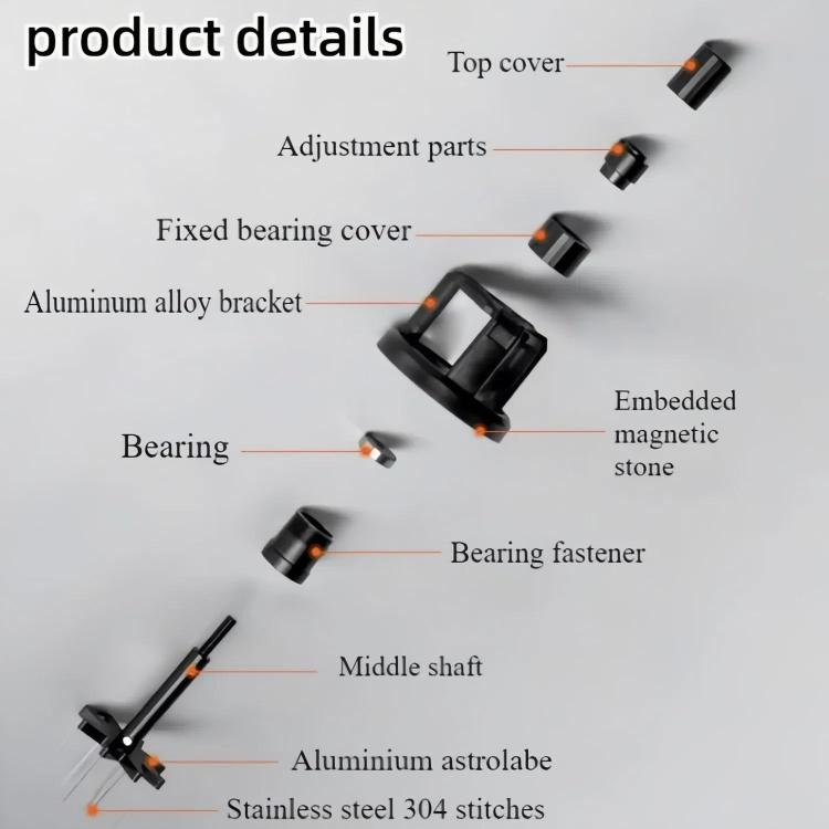 53mm Rotating Magnetic WDT Tool for Espresso Adjustable Height Coffee Needle Distributor Coffee Grounds Fluffing Tool by bashfashion