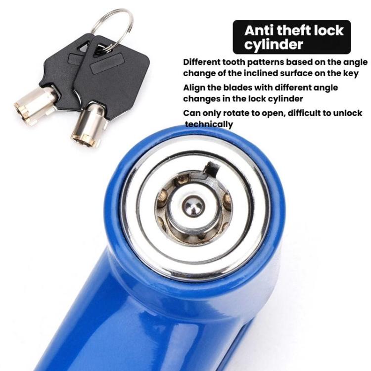 Bicycle Disc Brake Lock Portable Motorcycle Reminder Rope Lock Accessories(With Reminder Cord Blue) by bashfashion