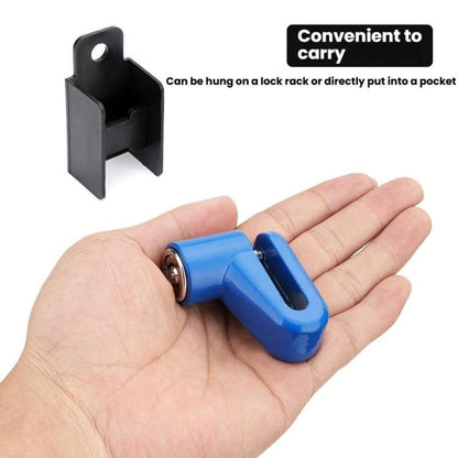 Bicycle Disc Brake Lock Portable Motorcycle Reminder Rope Lock Accessories(With Reminder Cord Red) by bashfashion