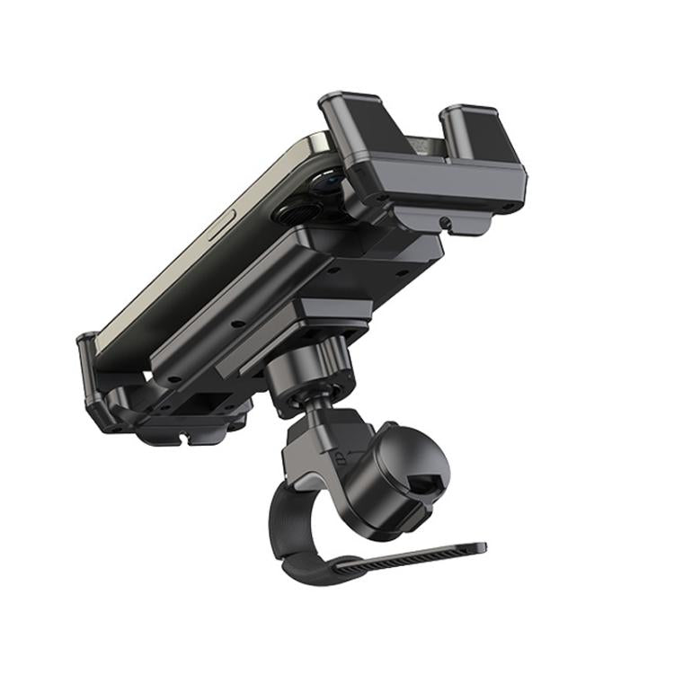 Bicycle Fitness Equipment Mobile Phone Tablet Universal Anti-Slip Bracket(Black) by bashfashion