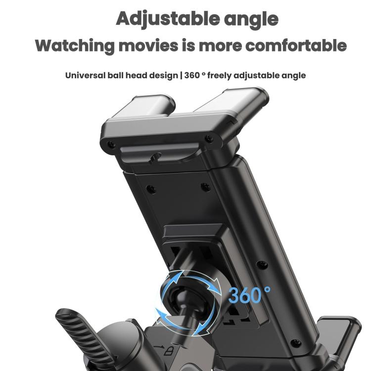 Bicycle Fitness Equipment Mobile Phone Tablet Universal Anti-Slip Bracket(Black) by bashfashion