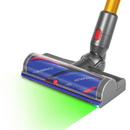 For Dyson V7/V8/V10/V11/V15 High Torque Direct-Drive Cleaner Head with Green Laser Dust Detection by bashfashion