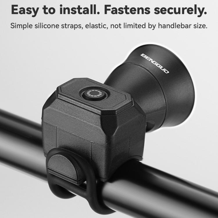 BENGGUO Bicycle Electronic Bell Mini Waterproof Cycling Equipment, Color: Charging Red by BENGGUO