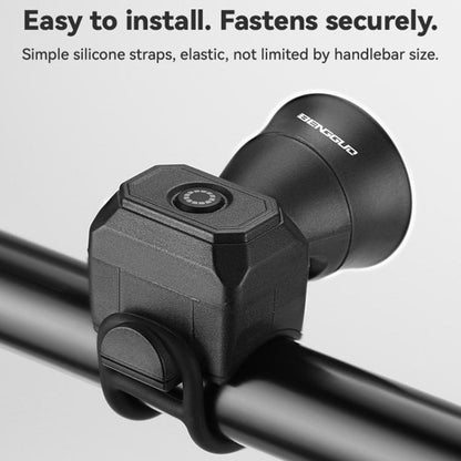 BENGGUO Bicycle Electronic Bell Mini Waterproof Cycling Equipment, Color: Battery Black by BENGGUO