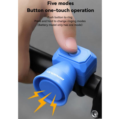 BENGGUO Bicycle Electronic Bell Mini Waterproof Cycling Equipment, Color: Battery Blue by BENGGUO
