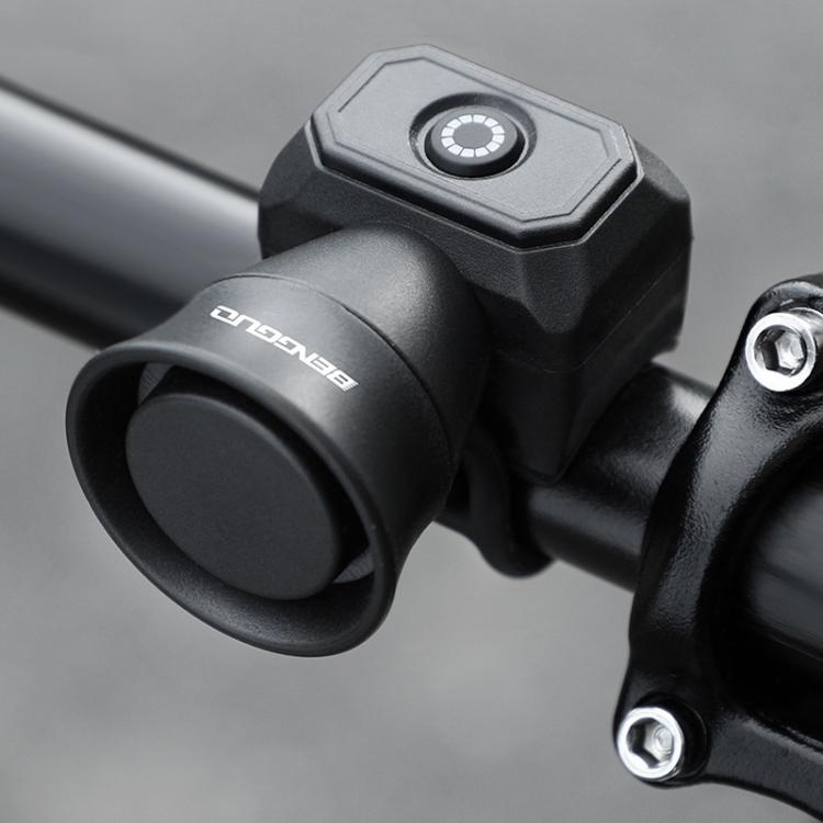 BENGGUO Bicycle Electronic Bell Mini Waterproof Cycling Equipment, Color: Charging Black by BENGGUO